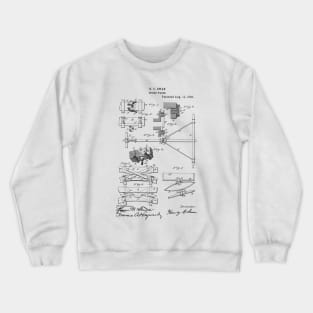 Spring Wagon Vintage Patent Hand Drawing Crewneck Sweatshirt